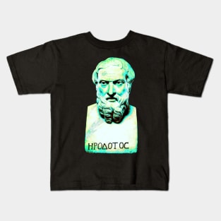 Herodotos Father of History bust Kids T-Shirt